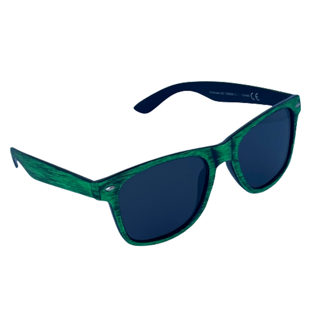 Lunette Polarisante [ Effet bois de couleur vert ]