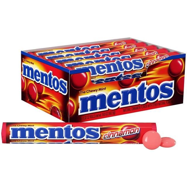 Mentos Mint, Chewy, Natural Cinnamon 