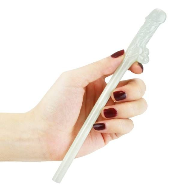 Kit com 9 Canudos Pênis Fosforescentes