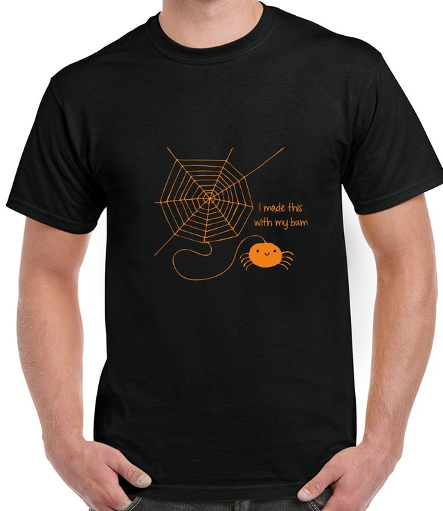 Spider - I made this with my bum T-Shirt