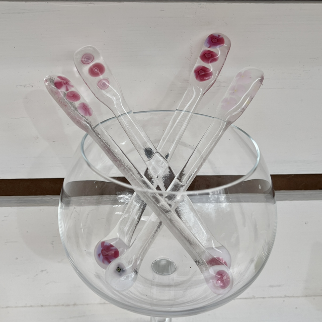 Pink Gin Swizzle Stick