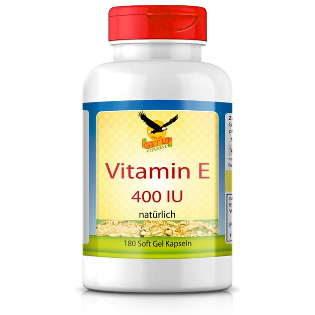Get UP - Vitamin E 400 I.E. natürlich, 180 Weichkapseln