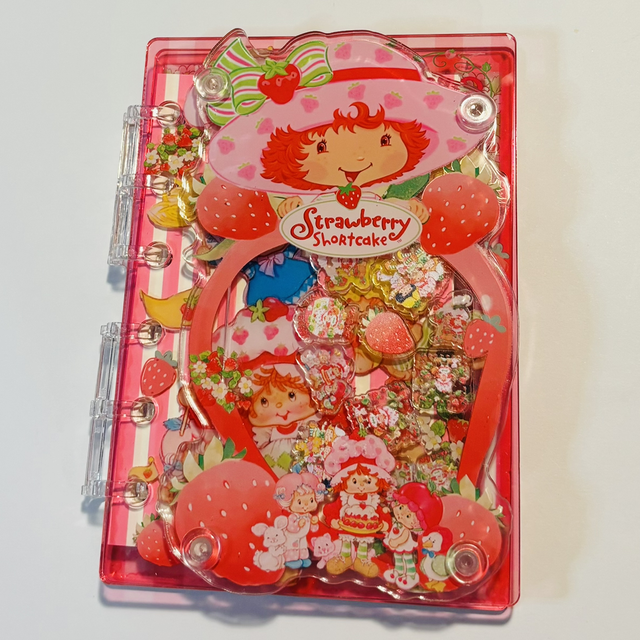 Acrylic Strawberry Shortcake themed shaker notebook