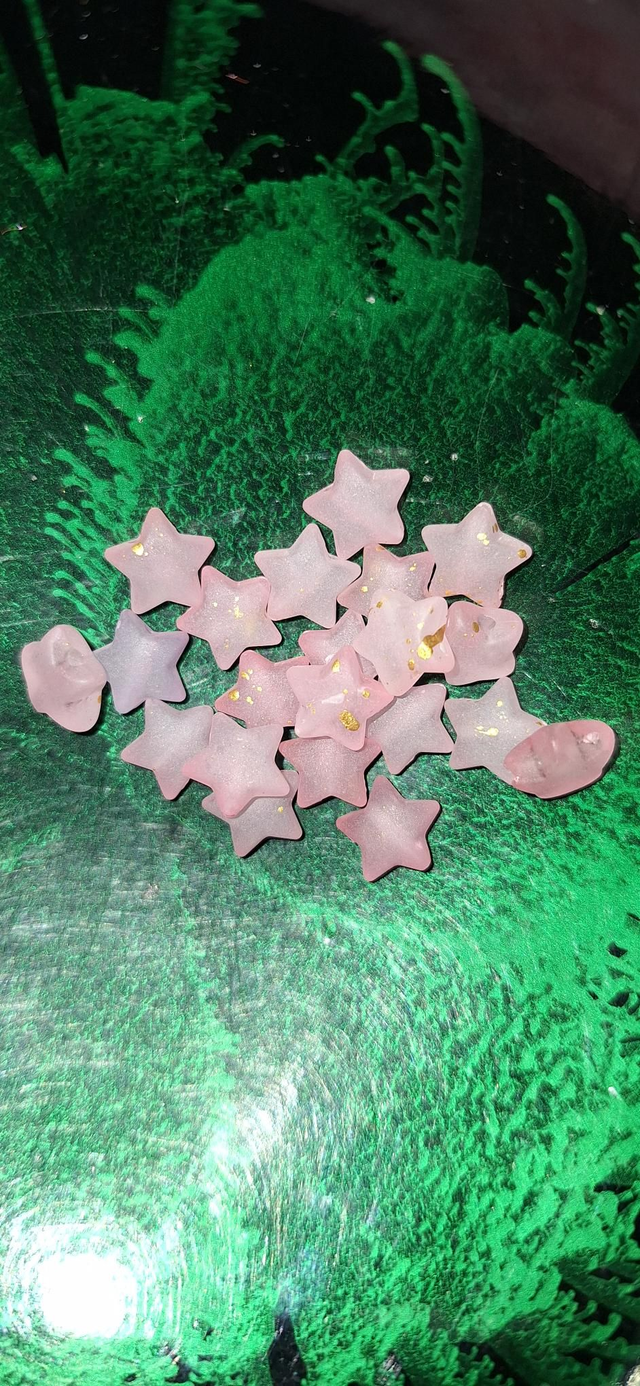 Acrylic stars dark pink
