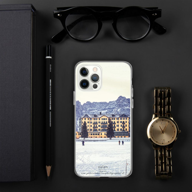  Cover per iPhone in silicone Lago di Misurina 