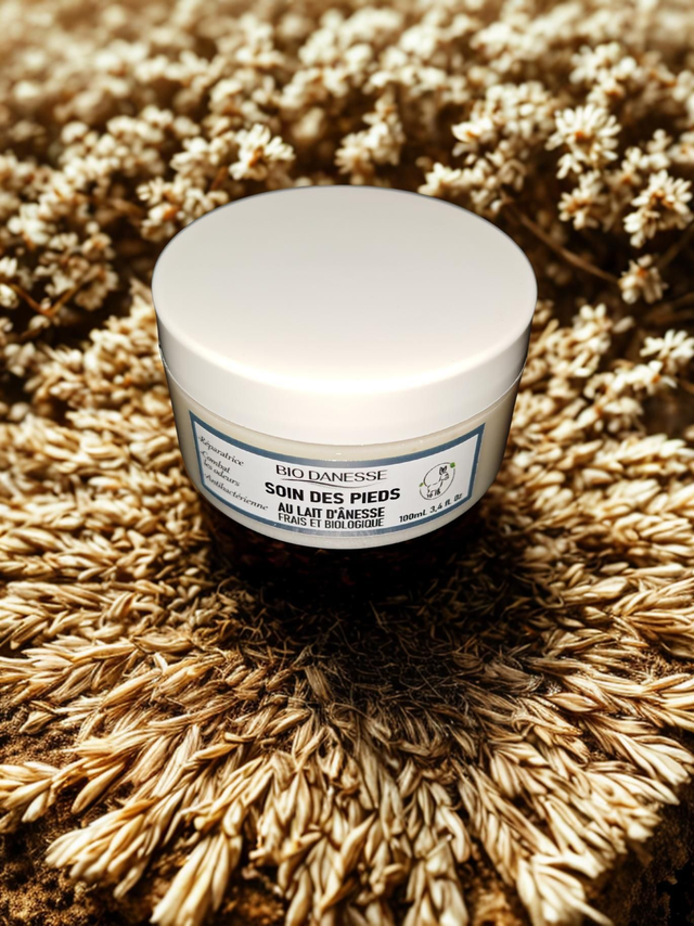 Soin des pieds au lait d'ânesse 