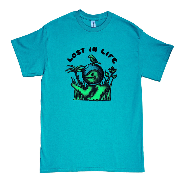 'Lost In Life' T-Shirt (Turquoise)