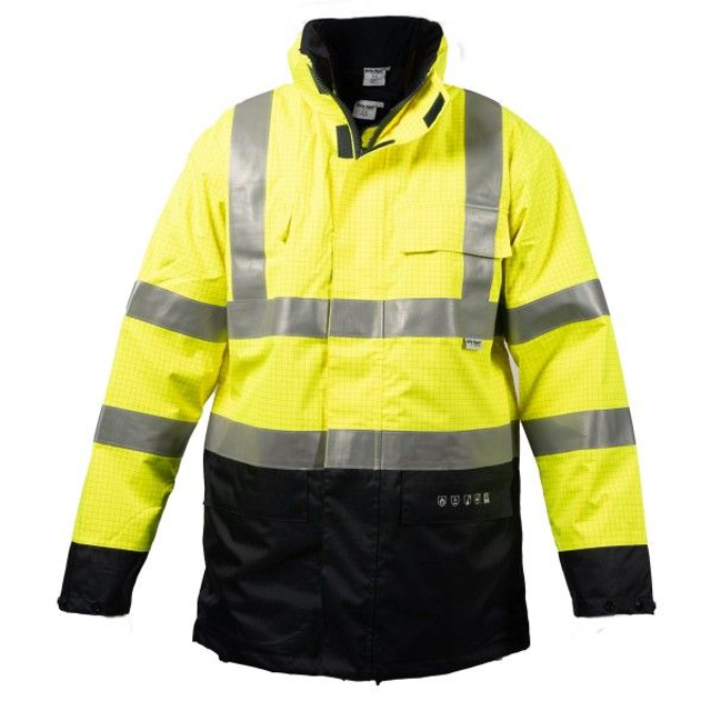 Quite Right Winterparka Virg Yellow/Navy Maat S t/m XXX-Large