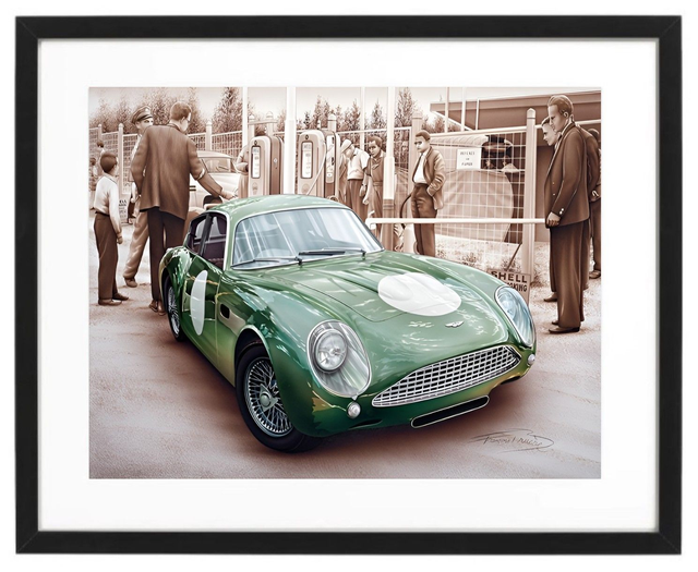 Aston Martin DB4 GTZ - Limited Edition Framed Print