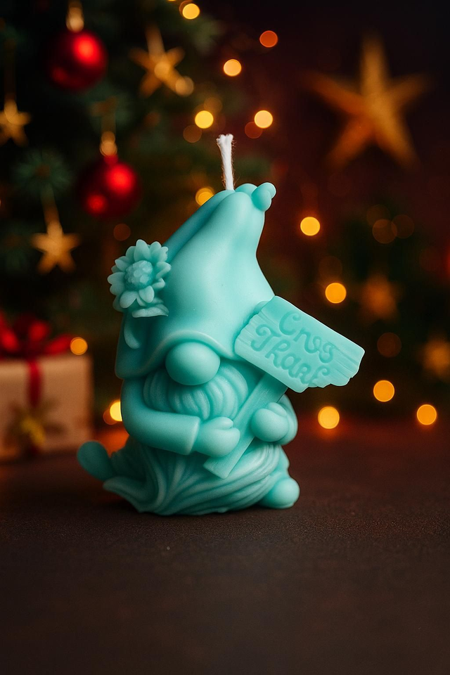 Bougie Gnome panneau 