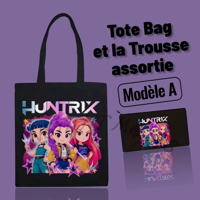 Tote Bag et sa trousse assortie K-POP DEMON HUNTERS 