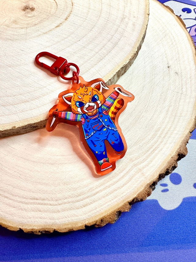 Chucky Panda Rojo • Llaveros