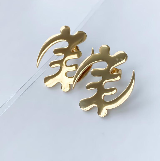 Gye Nyame Stud Earring - Wholesale 