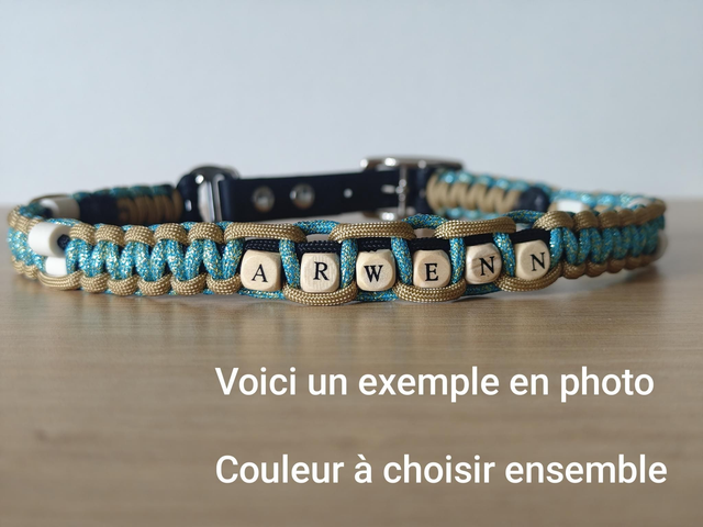 Collier en paracorde avec attache biothane (Réglables)