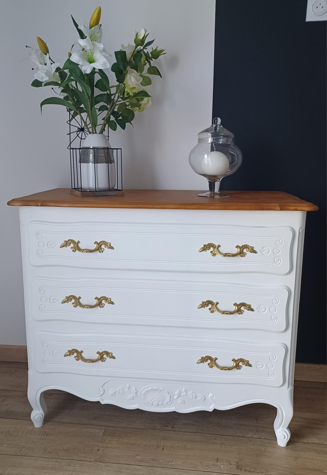 Commode blanche porcelaine 