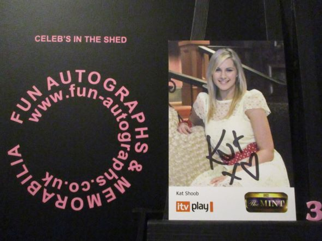 Kat Snoob Authentic Autographed The Mint 6x4 Cast Card (3)