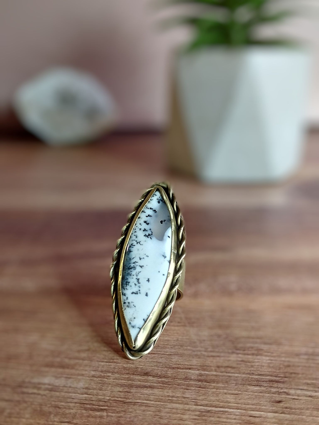 Bague Agate Dendritique