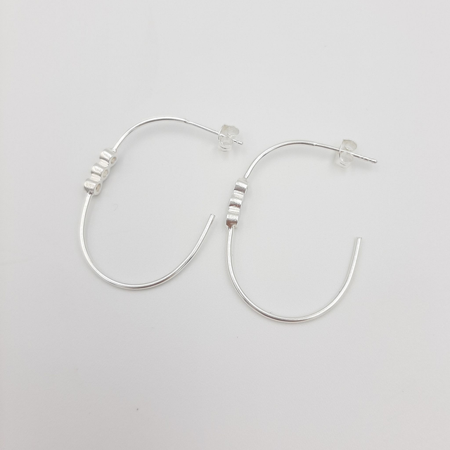 Cubic Zirconia Half Hoop