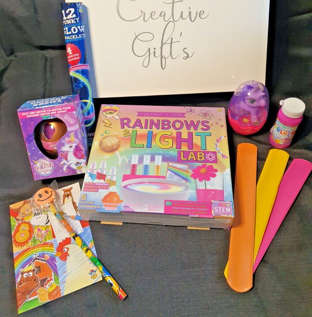 Beautiful Creative Gift's Child's Gift Box of Goodie Xmas, any Occasion.