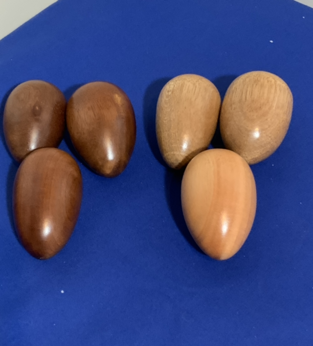 Wooden eggs