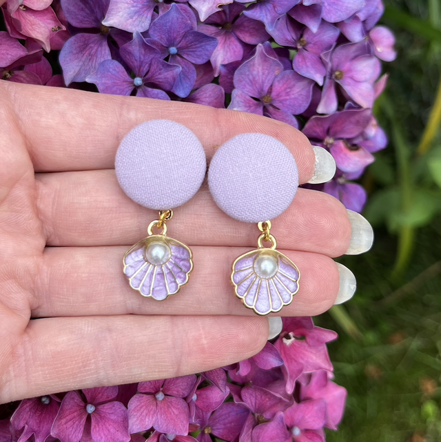 Mini Sidonie coquillage mauve