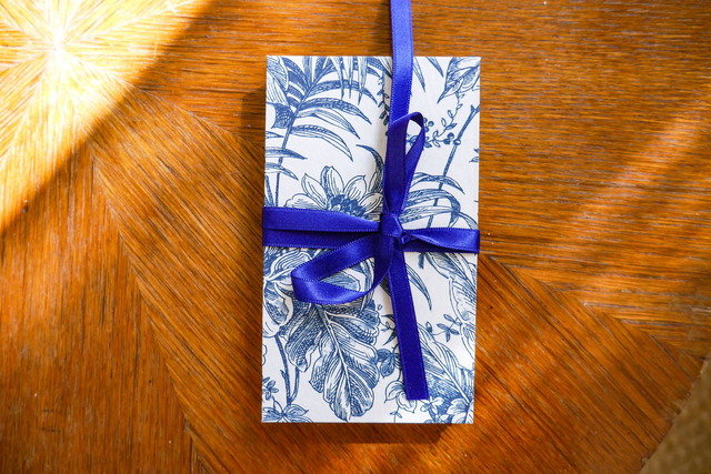 Album instax - feuilles d'hibiscus bleues