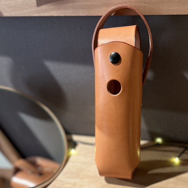 Sacoche cuir pétanque INITIALE / Yann Imbert