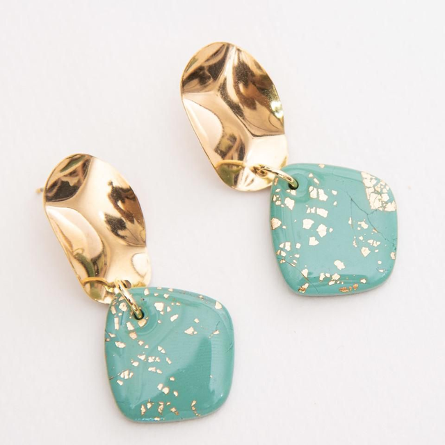 Green And Gold Pebble 