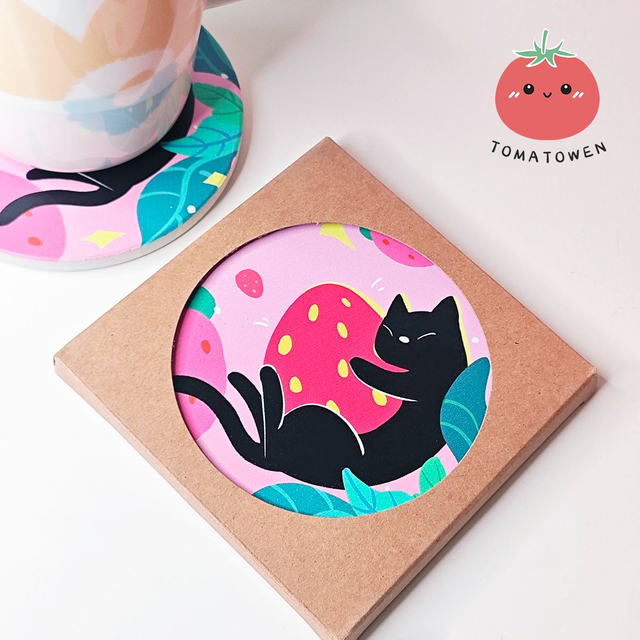 Coaster: Strawberry