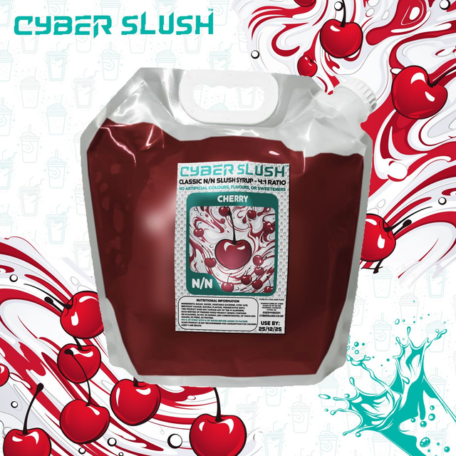 CyberSlush Cherry Syrup - Natural Flavour / Natural Colour / Natural Sweetness - 5L