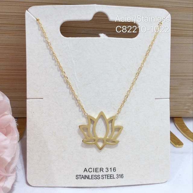 Collier fleur de lotus 