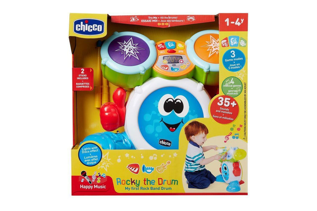 Chicco Batteria Bambini Rocky, Strumenti Musicali per Bambini