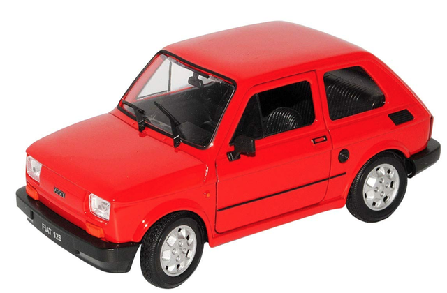 Fiat 126 Rot Welly 1:24