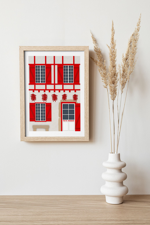 Porte-bonheur - Pays Basque Affiche