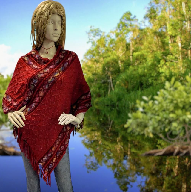 Poncho "Rouge" 97 cm