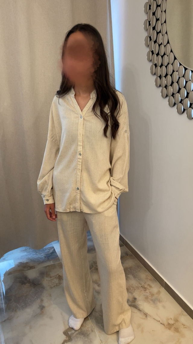 Ensemble Lin manches longues