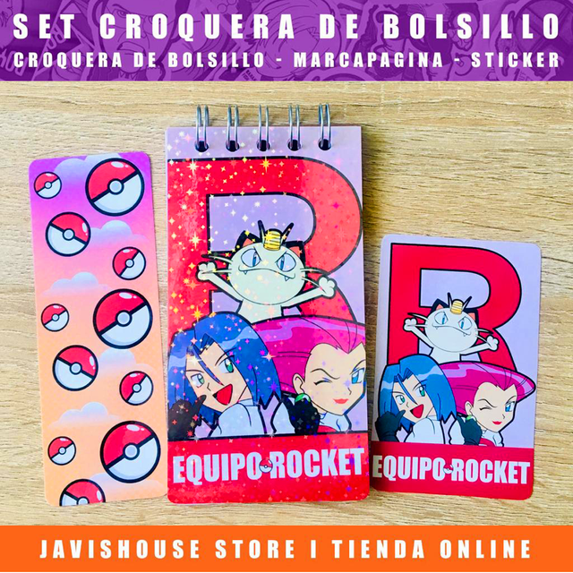 Set Croquera Equipo Rocket