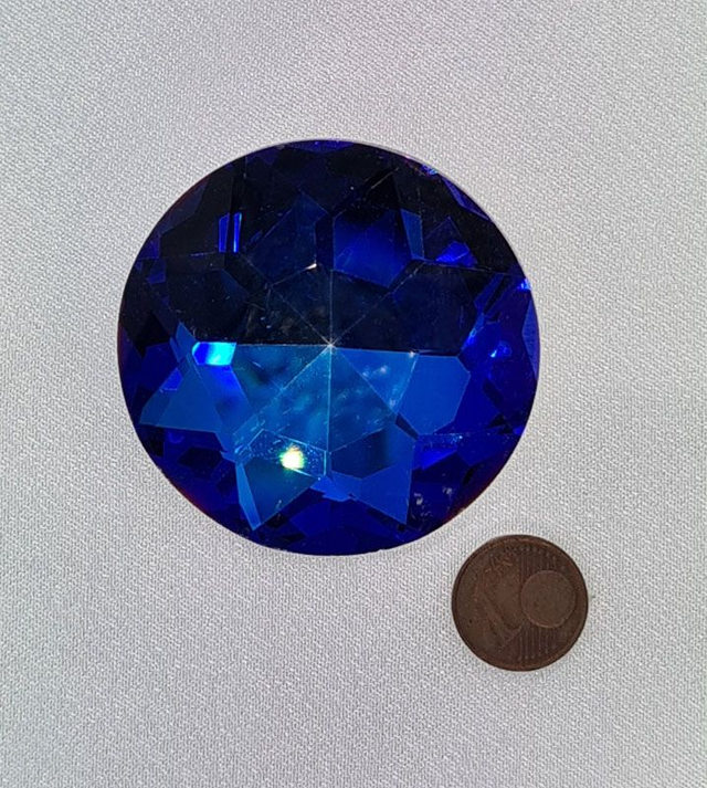 Fancy Chaton, MetallicBlue, 50mm