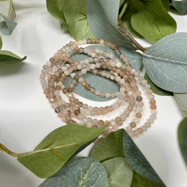 Armband Mondstein mix 4mm
