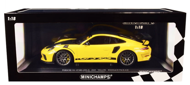 Porsche 911 GT3 RS 991.2  2019 gelb Minichamps 1:18