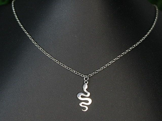 Schlangen Kette silber [K0029] 