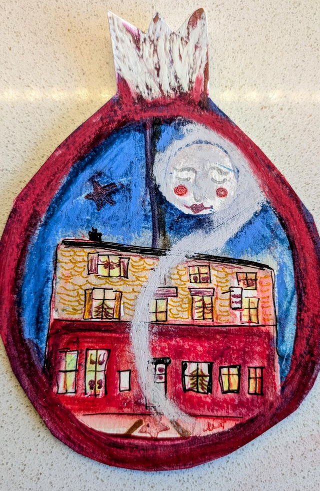 Art Christmas Card Medina Aberystwyth Creative Cats by Wendy