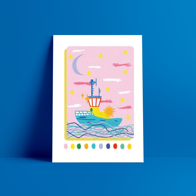 Remorqueur - Carte postale / Affiche 