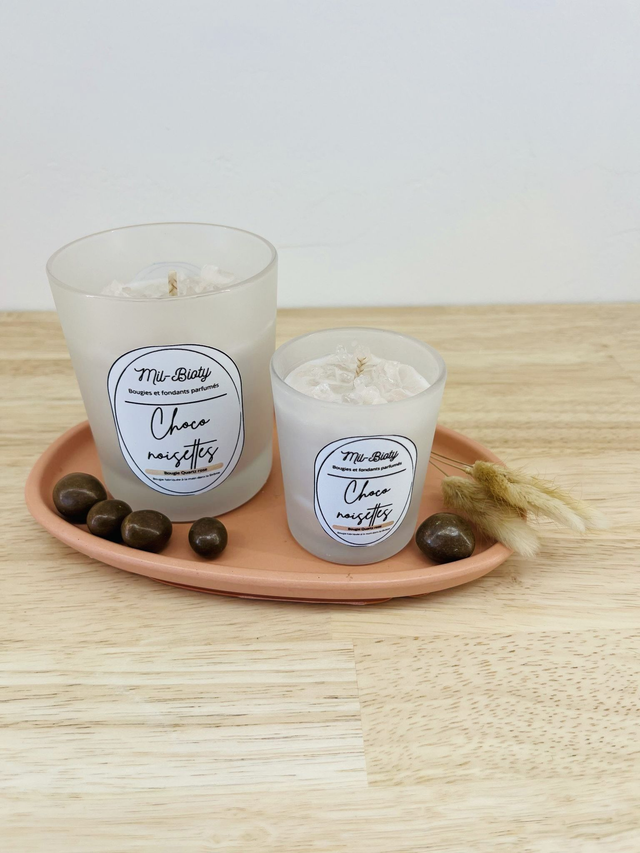 Bougie Quartz rose : Choco Noisettes