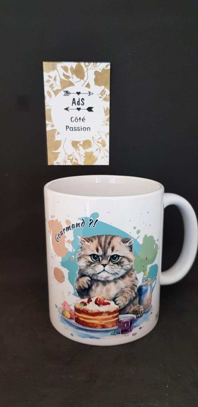 Mug - Chat gourmand (8al)