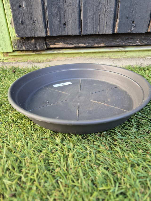 Soucoupe plastique gris diamètre 20cm