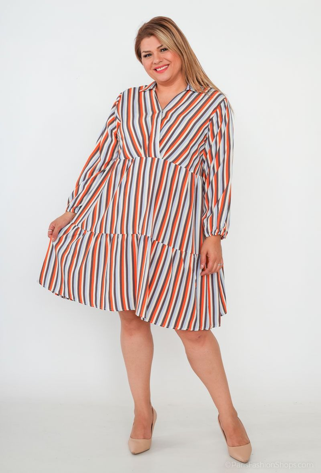 Robe avec des rayures