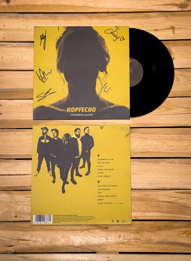 ALBUM "ZUSAMMEN ALLEIN" - VINYL (SCHWARZ) + SIGNIERT!