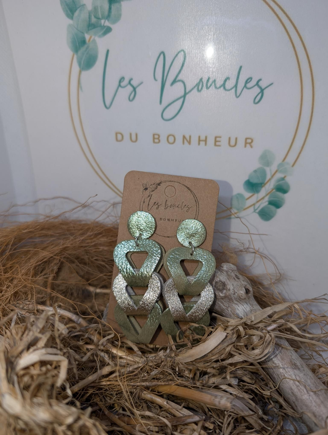 Tresses vert irisé luxe