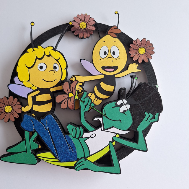 Couronne décorative murale Maya l&#039;abeille